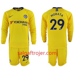 Chelsea Fodboldtrøjer Morata 29 Børn Udebanesæt 2018/19 Langærmet